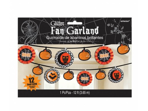 Halloweenska girlanda s rozetami - 3,6 m