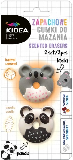 VONNÁ GUMA 2 ks KOALA PANDA DONUT
