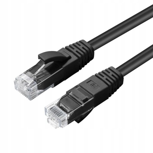 MicroConnect U/UTP CAT6 1M Black LSZH