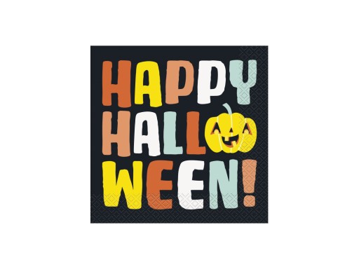 Veselý Halloween Pumpkins obrúsky 33cm 20ks