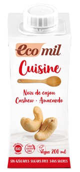 Ecomil KEŠU KRÉM bez cukru, BIO