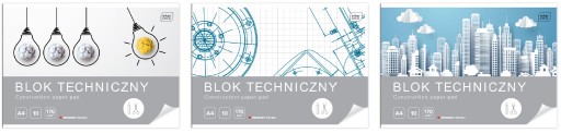 technický blok A4 10k 170g biely INTERDRUK