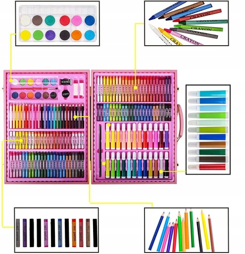 Umelecká súprava Veľká súprava pre deti 168 ks.