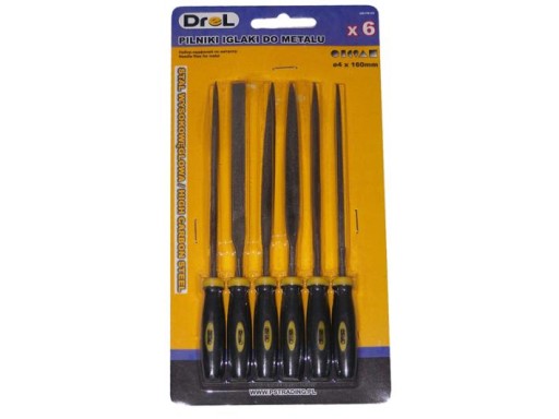 DREL IHLOVÉ PILNÍKY PRE KOVOVÝ SET IHLOVÉ PILNÍKY SET 160mm 6 ks.