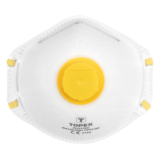 Protiprachová polomaska s 1 ventilom FFP2, 2 ks.