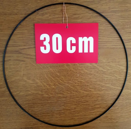 ČIERNY krúžok/ráfik pre lapače snov a makramé 30 cm