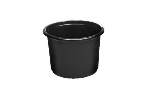 PLASTOVÉ NÁDOBY 500ML ČIERNA (50) ČERVENÁ PLAST