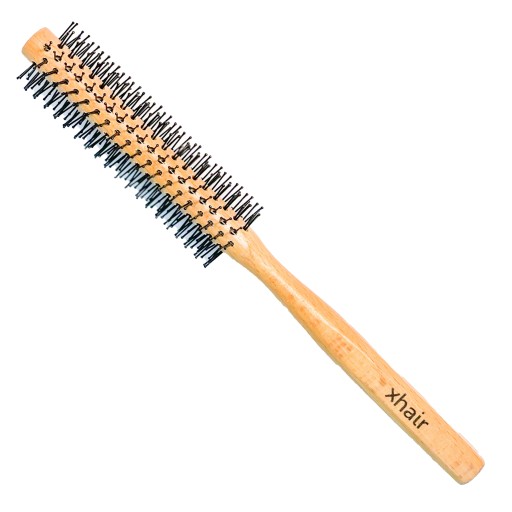 Quiff Roller Drevená okrúhla kefa na modeláciu krátkych vlasov 13 mm