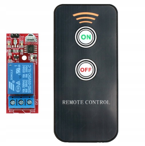 RELÉ S DIAĽKOVÝM OVLÁDANÍM IR05 MODUL 5V 1 KANÁLOVÝ SPÍNAČ