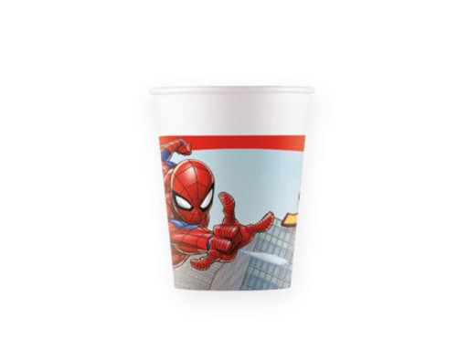 Papierové poháre Spiderman Crime Fighter Marvel 200 ml 8 ks.