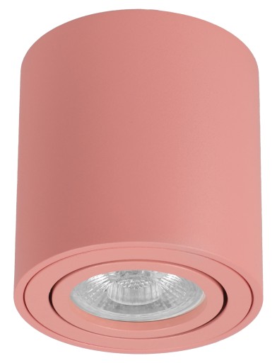 Prisadené bodové stropné LED svietidlo Halogen Tube GU10, ružové