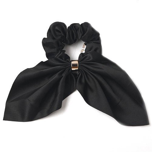 Gumička do vlasov SCRUNCHIES BOWN, čierna