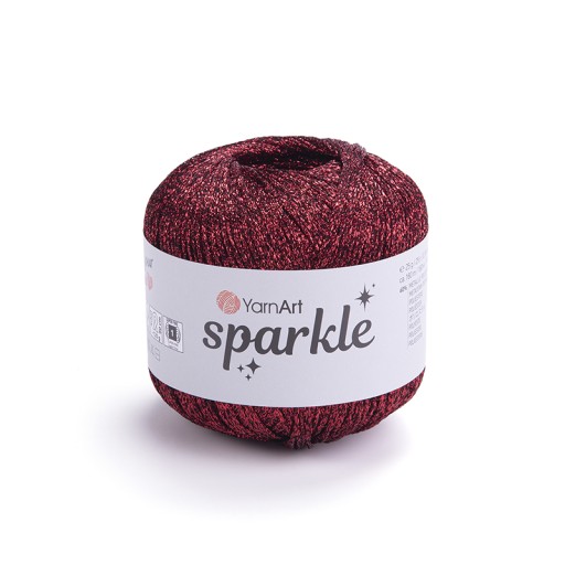 Šnúrka YarnArt Sparkle / 1345 / červená