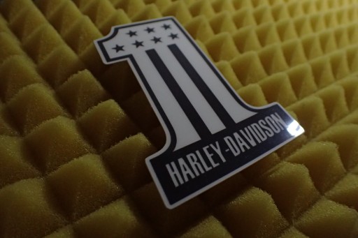 NÁLEPKA HARLEY DAVIDSON NÁLEPKA 6,9 x 9,7 cm FLUO