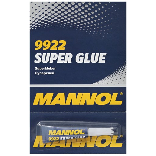 Okamžité lepidlo SUPER GLUE MANNOL 9922 3G SILNÝ RÝCHLY UNIVERZÁL