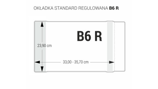 Poťah nastaviteľný B6-239 bezfarebný (5 ks) OZB5-42 Biurfol