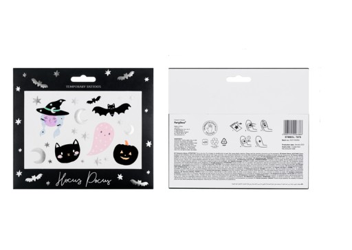 Umývateľné halloweenske tetovanie 20 ks