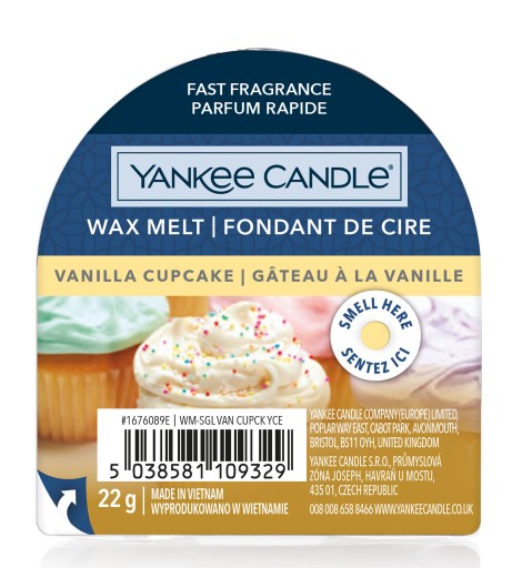 Vosk s vôňou Yankee Candle Vanilla Cupcake