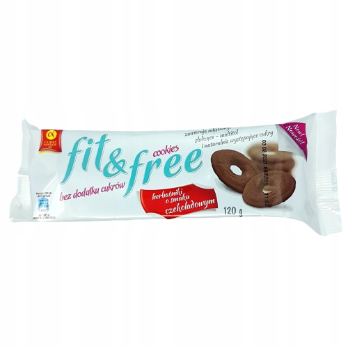 FIT&FREE ČOKOLÁDOVÉ KUCHYNICE BEZ CUKRU 120g DÁTUM: 19.12.2024