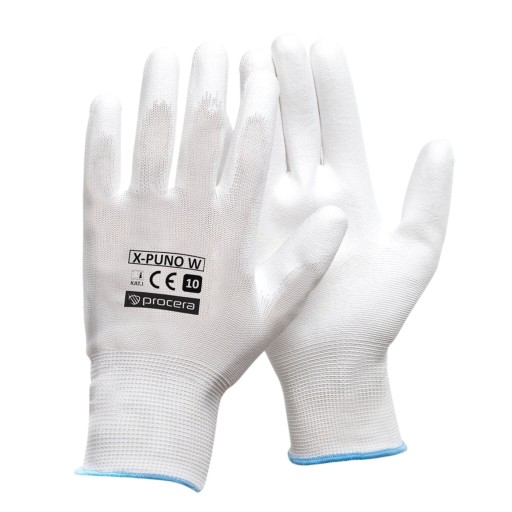 12 párov pracovných rukavíc GLOVES COATED veľkosti 8