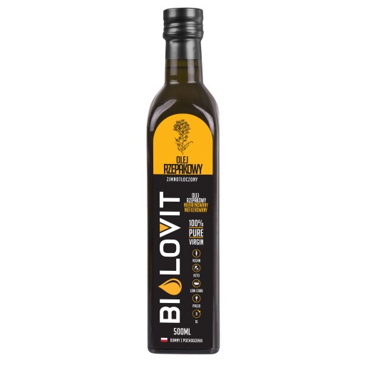 Za studena lisovaný repkový olej Bilovit 500 ml