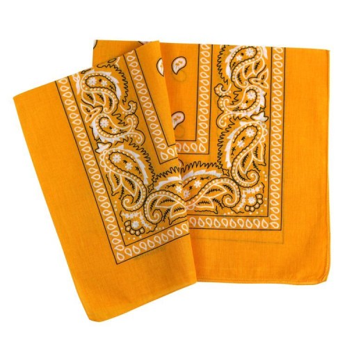 BANDANA, BANDANA, ŠÁLKA, SVETLO ORANŽOVÁ
