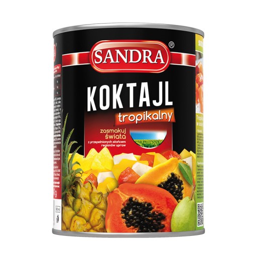 Sandra Tropický koktail v sirupe 580 ml