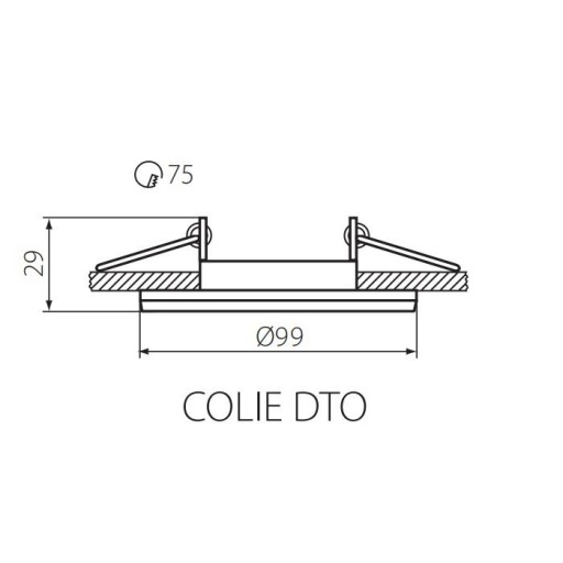 COLIE DTO-B Kanlux kruhové hliníkové svietidlo