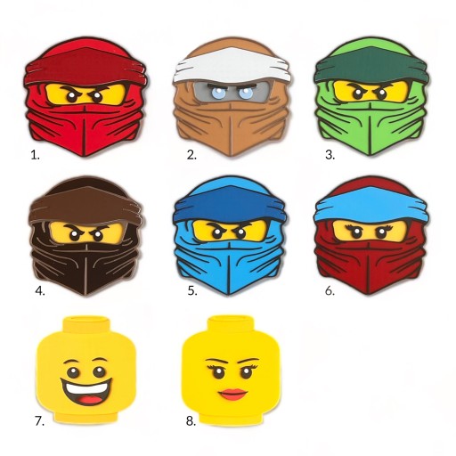 Nálepka na stenu v štýle KAJAWIS LEGO NINJAGO 3D dekorácia NINJA dekorácia