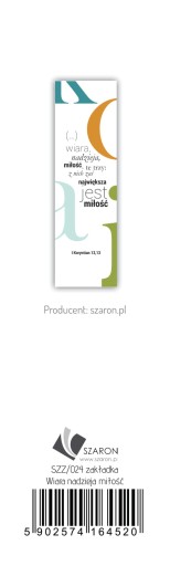 Veľká záložka – Viera, nádej, láska