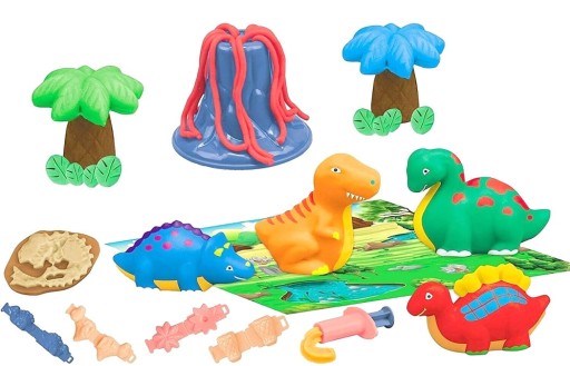 PLASTOVÉ PASTA DINOSAURY + DOPLNKY