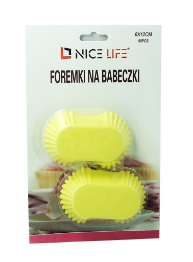 Mini papierové košíčky na muffiny, 50 ks