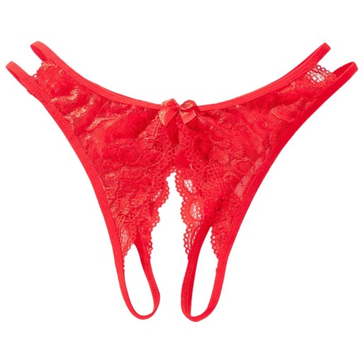 SEXY ČERVENÉ ČIPKOVÉ OTVORENÉ XL NOHAVIČKY