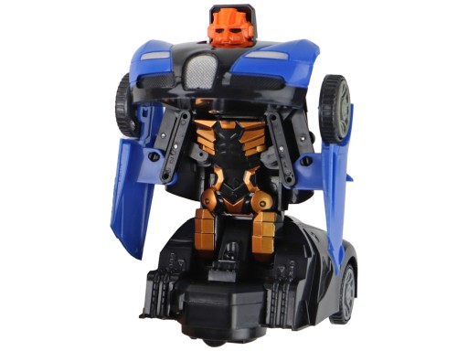 Robotické auto 2v1 Bugatti s modrými svetelnými efektmi