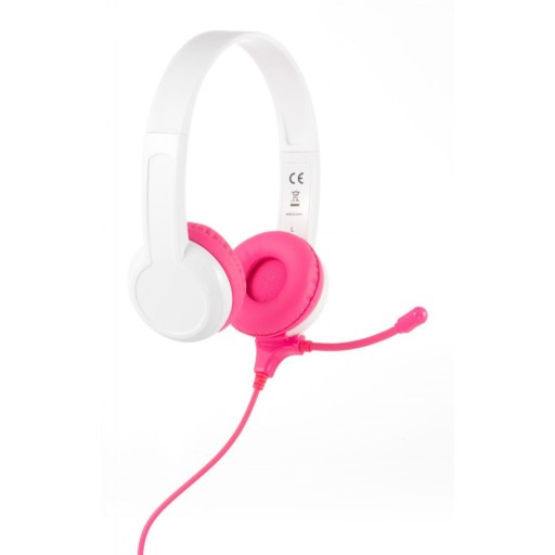 Káblové slúchadlá BuddyPhones StudyBuddy PINK