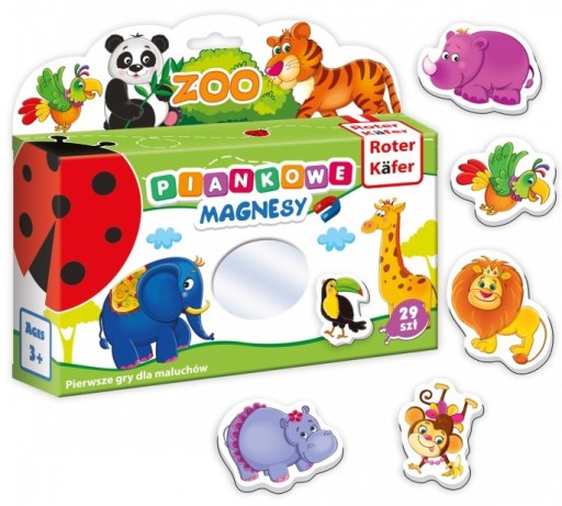 VZDELÁVACIA HRA MÔJ MALÝ SVET MAGNETOV ZOO ROTER KAFER PUZZZ