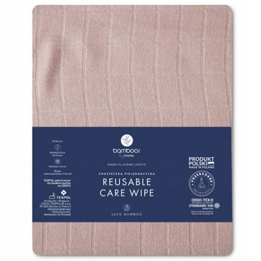 TEXPOL BAMBOO LINE Bambusová plienka 30x30 Powder Pink