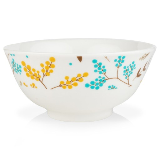 Miska MISKA na polievku, vločky, šaláty, snacky, porcelánová miska na šalát, 600 ml