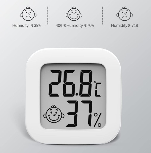 ELEKTRONICKÝ PRIESTOROVÝ TEPLOMER DIGITÁLNY vlhkomer METEOSTANICA + BATÉRIA