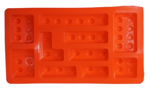 SILIKÓNOVÁ FORMA NA ČOKOLÁDOVÝ TORTY ŽELÉ GÉLOVÉ OZDOBY LEGO BRICKS