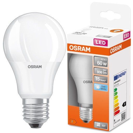 E27 LED žiarovka 8,5W = 60W 4000K Neutrál OSRAM