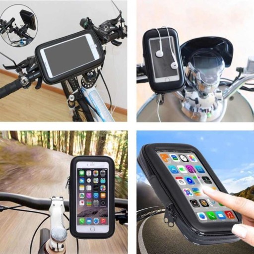 DRŽIAK TELEFÓNU NA BICYKEL GPS VODEODOLNÝ KRYT POUZDRA NA RIADITEĽKY