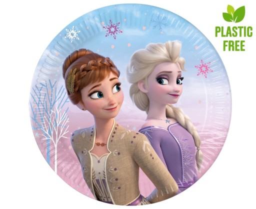 Frozen 2 ľadové papierové taniere 20 cm 8 ks.