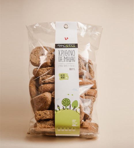 Krétske mini jačmenné sucháre s kváskom 400g grécky chlieb
