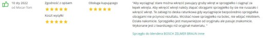 Spojka mixéra BOSCH ZELMER BRAUN iná - silná
