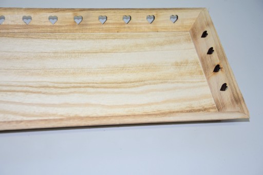 DREVENÝ STOJAN NA SVIEČKU 33 × 15 × 3,5 cm