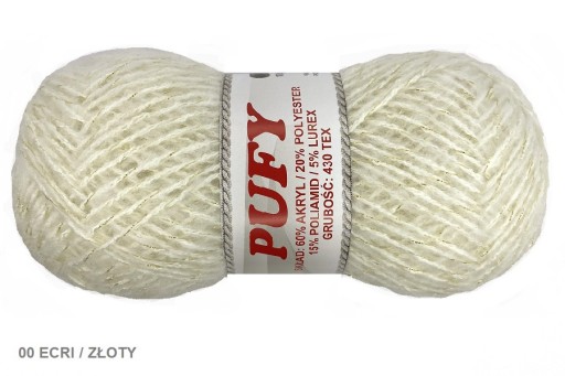 Priadza *PUFFY* kovová niť _ 00 ECRI