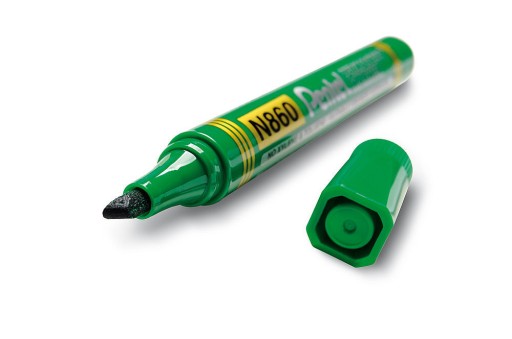 PERMANENTNÝ ZNAČOVAČ PENTEL N860, ZREZANÝ ZELENÝ