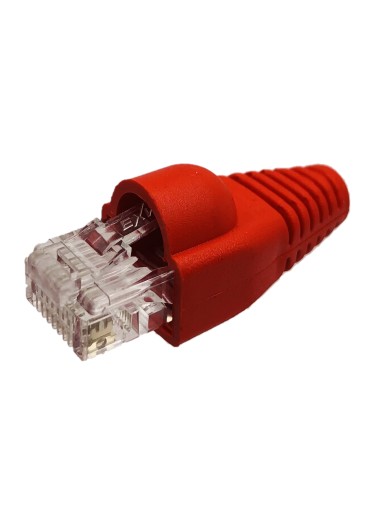 Zástrčka RJ45 s krytom, kategória farieb 6, netienená, AWG 26-24, 5 kusov