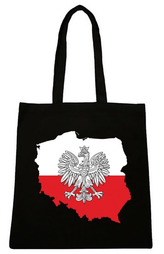 Bavlnená taška s vlasteneckou vlajkou Poľský znak